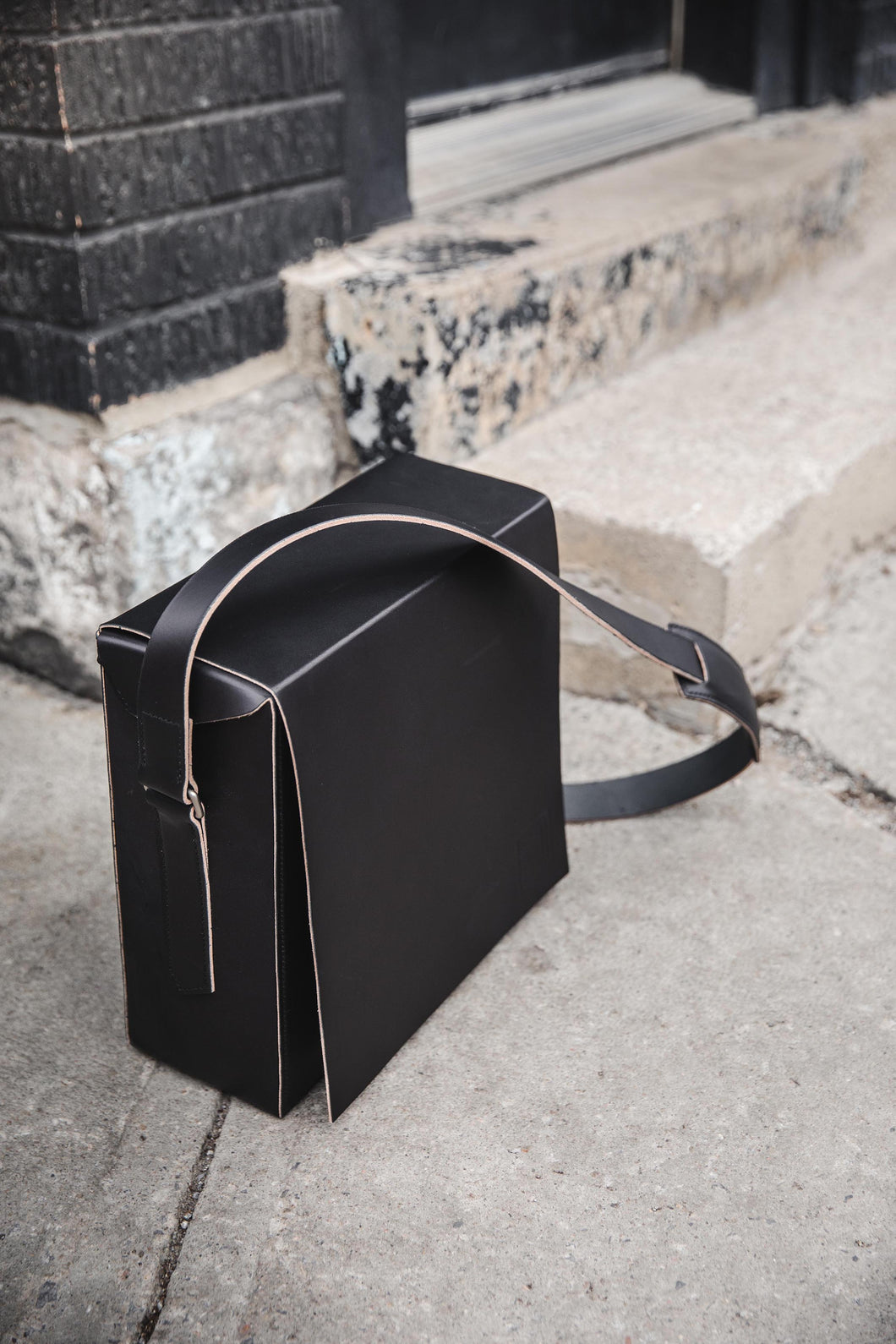 Modèle No.9 - Sac de transport de disques vinyles en cuir