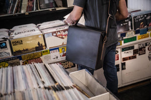 Modèle No.9 - Sac de transport de disques vinyles en cuir –